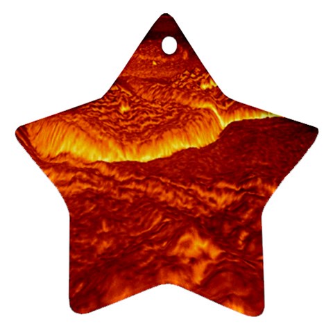 Lava Ornament (Star) from ArtsNow.com Front