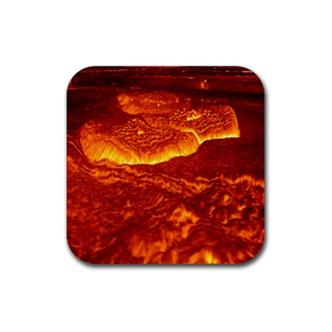 Lava Rubber Coaster (Square) from ArtsNow.com Front