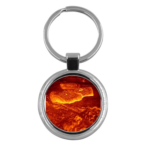 Lava Key Chain (Round) from ArtsNow.com Front