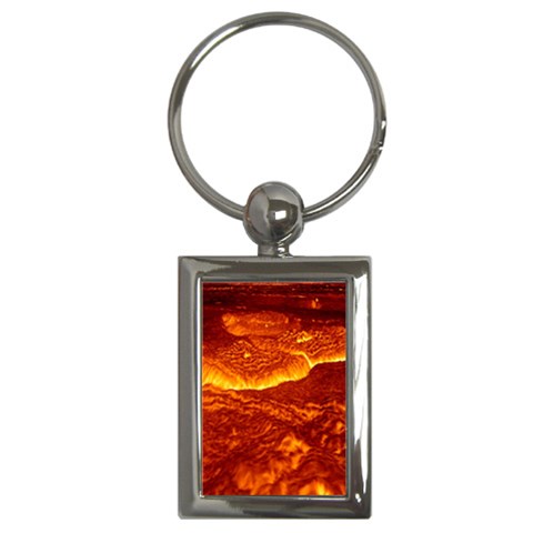 Lava Key Chain (Rectangle) from ArtsNow.com Front