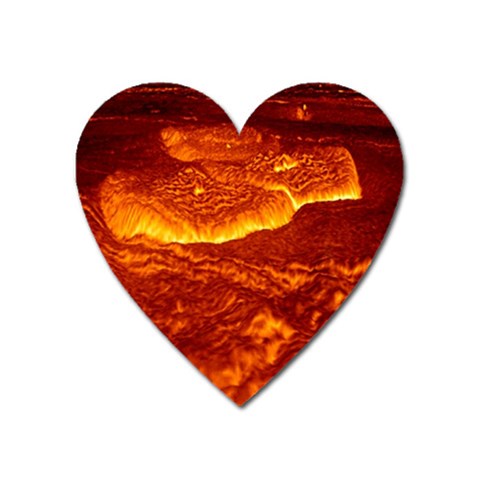 Lava Magnet (Heart) from ArtsNow.com Front