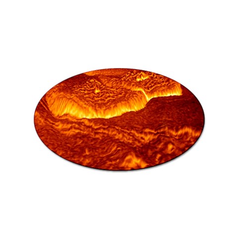 Lava Sticker Oval (100 pack) from ArtsNow.com Front