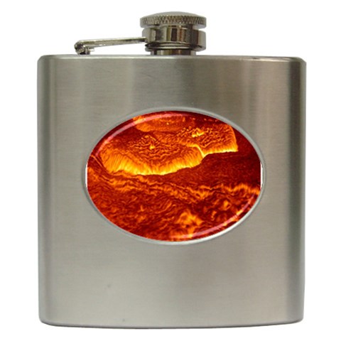 Lava Hip Flask (6 oz) from ArtsNow.com Front