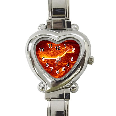 Lava Heart Italian Charm Watch from ArtsNow.com Front