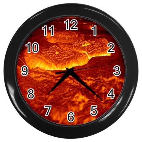 Lava Wall Clock (Black) from ArtsNow.com Front