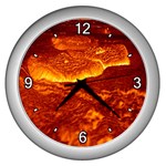 Lava Wall Clock (Silver)