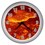 Lava Wall Clock (Silver)