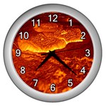 Lava Wall Clock (Silver)