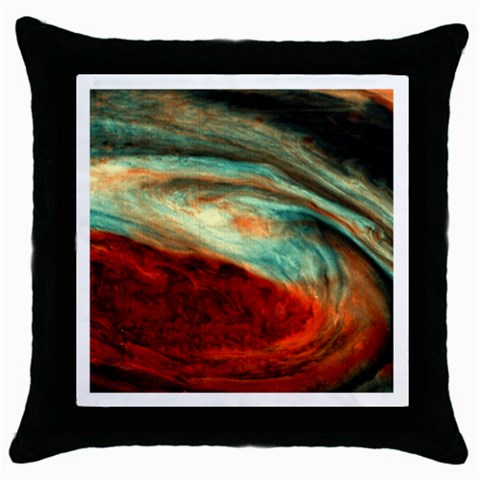 Nebula 1 Throw Pillow Case (Black) from ArtsNow.com Front