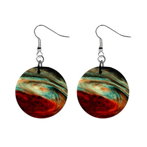 Nebula 1 1  Button Earrings from ArtsNow.com Front