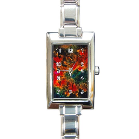 Nebula2 Rectangular Italian Charm Watch from ArtsNow.com Front