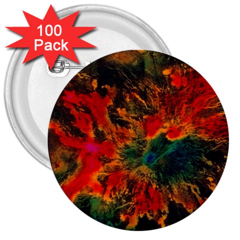 Nebula2 3  Button (100 pack) from ArtsNow.com Front