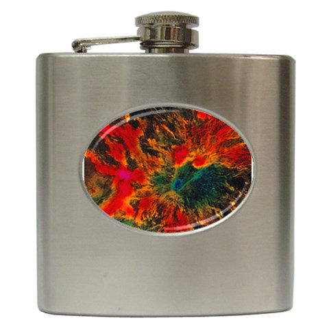 Nebula2 Hip Flask (6 oz) from ArtsNow.com Front