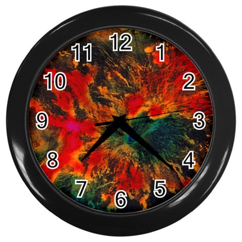 Nebula2 Wall Clock (Black) from ArtsNow.com Front