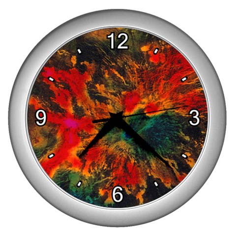 Nebula2 Wall Clock (Silver) from ArtsNow.com Front