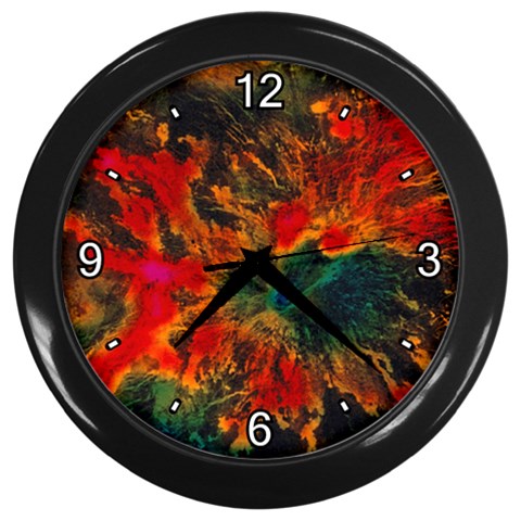 Nebula2 Wall Clock (Black) from ArtsNow.com Front