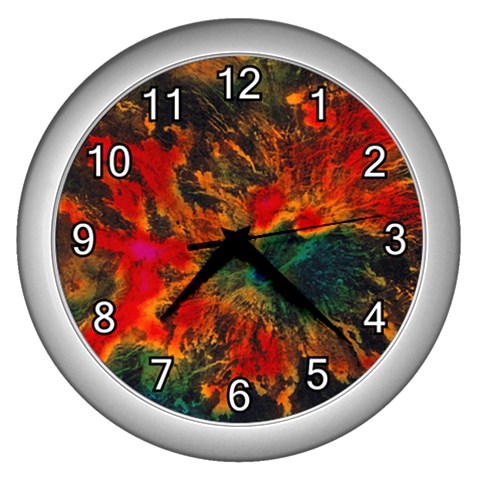 Nebula2 Wall Clock (Silver) from ArtsNow.com Front