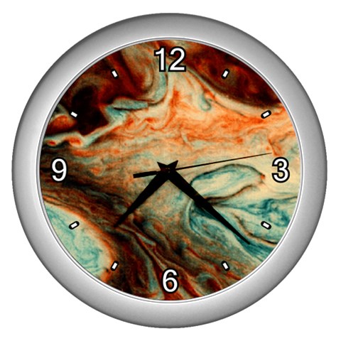 Nebula3 Wall Clock (Silver) from ArtsNow.com Front