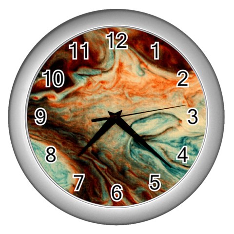 Nebula3 Wall Clock (Silver) from ArtsNow.com Front