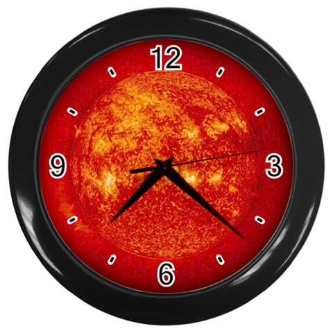 Sun Wall Clock (Black) from ArtsNow.com Front