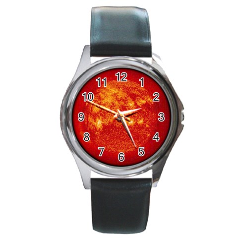 Sun Round Metal Watch from ArtsNow.com Front