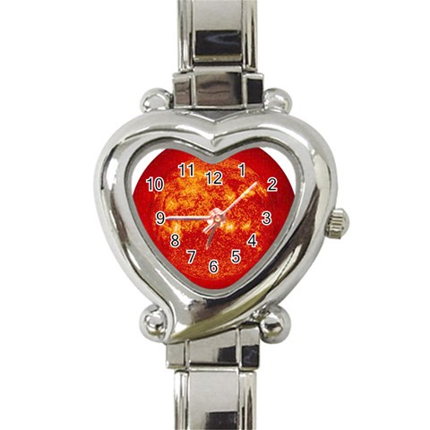 Sun Heart Italian Charm Watch from ArtsNow.com Front