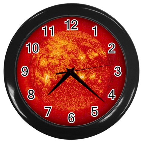 Sun Wall Clock (Black) from ArtsNow.com Front