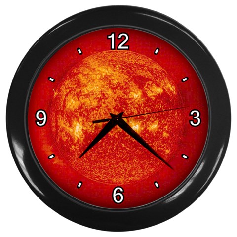 Sun Wall Clock (Black) from ArtsNow.com Front