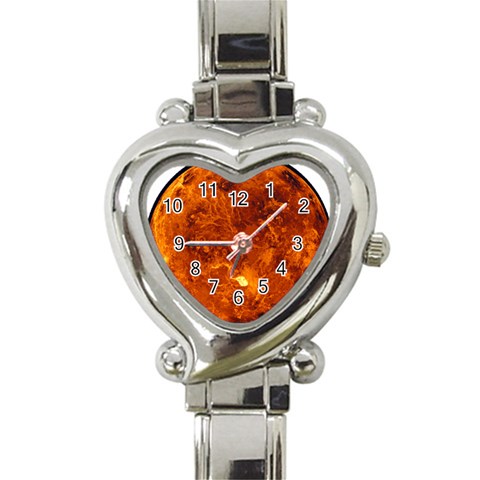 Sun2 Heart Italian Charm Watch from ArtsNow.com Front