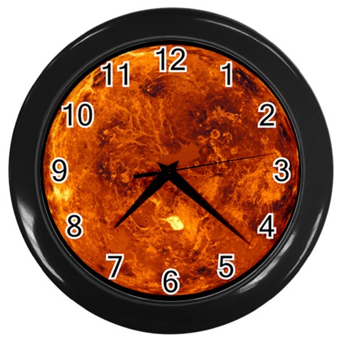 Sun2 Wall Clock (Black) from ArtsNow.com Front