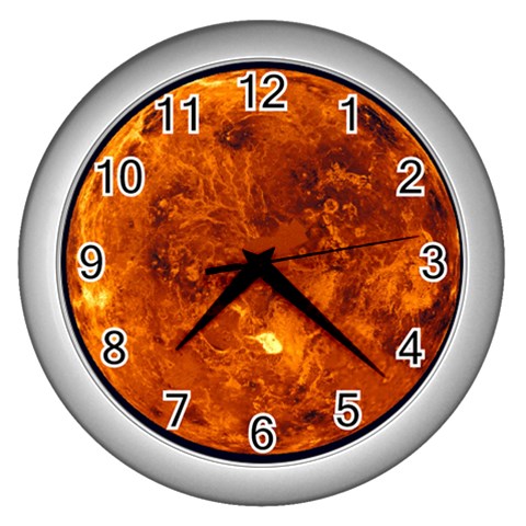 Sun2 Wall Clock (Silver) from ArtsNow.com Front