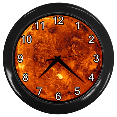 Sun2 Wall Clock (Black) from ArtsNow.com Front