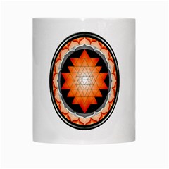 Orange_Sri_Yantra White Mug from ArtsNow.com Center