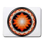 Orange_Sri_Yantra Small Mousepad