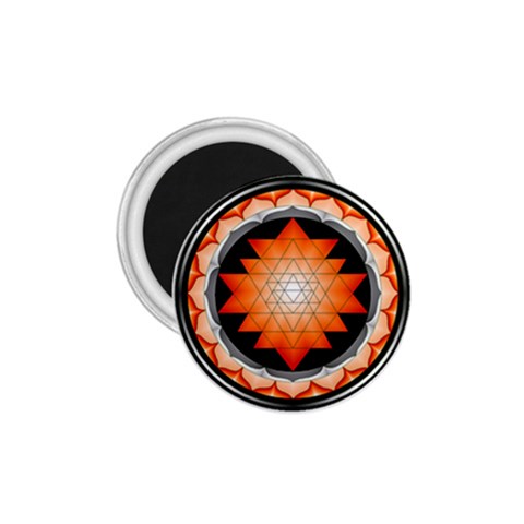 Orange_Sri_Yantra 1.75  Magnet from ArtsNow.com Front