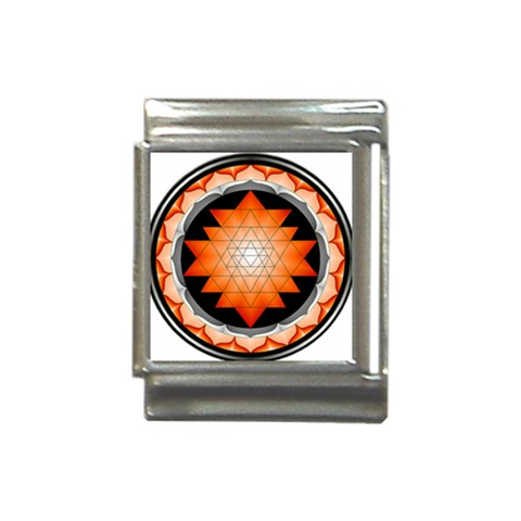 Orange_Sri_Yantra Italian Charm (13mm) from ArtsNow.com Front