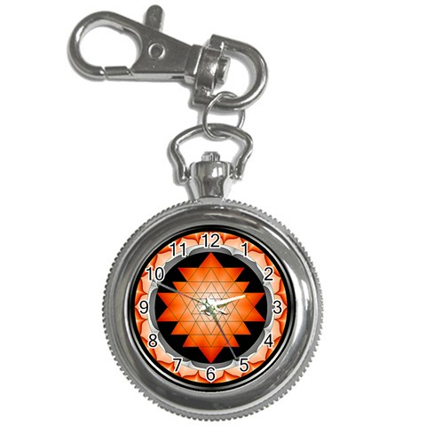 Orange_Sri_Yantra Key Chain Watch from ArtsNow.com Front