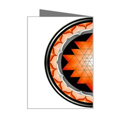 Orange_Sri_Yantra Mini Greeting Card from ArtsNow.com Right