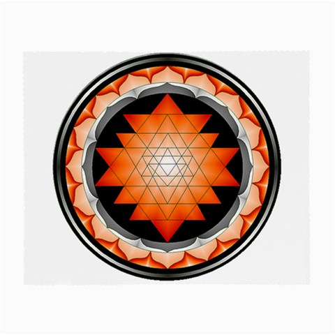 Orange_Sri_Yantra Glasses Cloth (Small) from ArtsNow.com Front