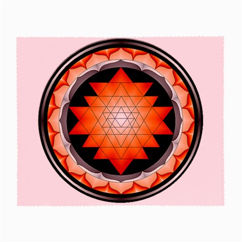 Orange_Sri_Yantra Glasses Cloth (Small) from ArtsNow.com Front