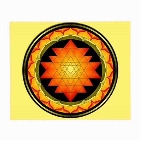 Orange_Sri_Yantra Glasses Cloth (Small) from ArtsNow.com Front