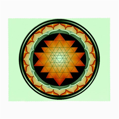 Orange_Sri_Yantra Glasses Cloth (Small) from ArtsNow.com Front