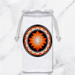 Orange_Sri_Yantra Jewelry Bag from ArtsNow.com Front