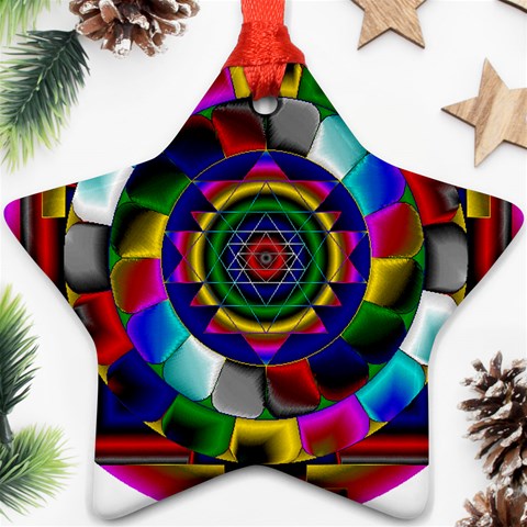 Sri Yantra Ornament (Star) from ArtsNow.com Front