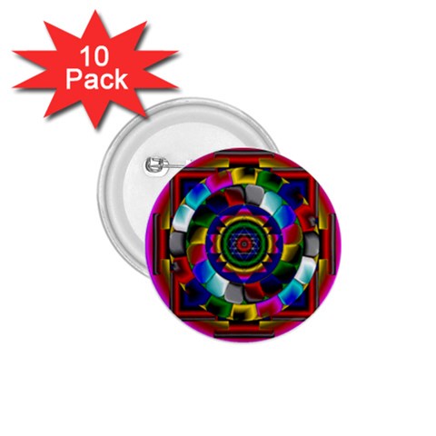 Sri Yantra 1.75  Button (10 pack)  from ArtsNow.com Front