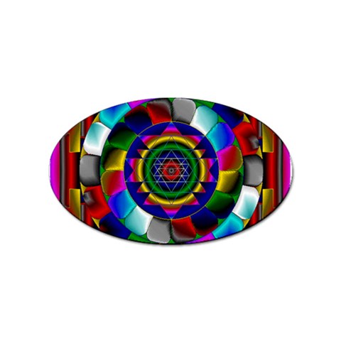 Sri Yantra Sticker (Oval) from ArtsNow.com Front