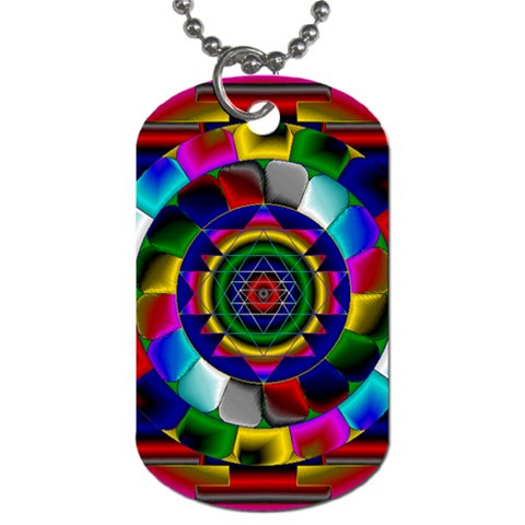 Sri Yantra Dog Tag (One Side) from ArtsNow.com Front