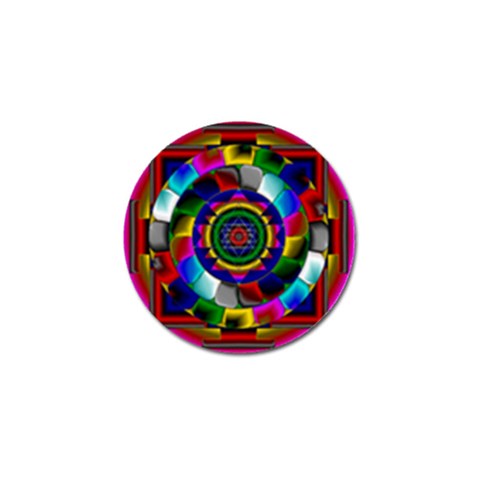 Sri Yantra Golf Ball Marker from ArtsNow.com Front