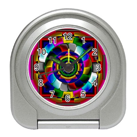 Sri Yantra Travel Alarm Clock from ArtsNow.com Front