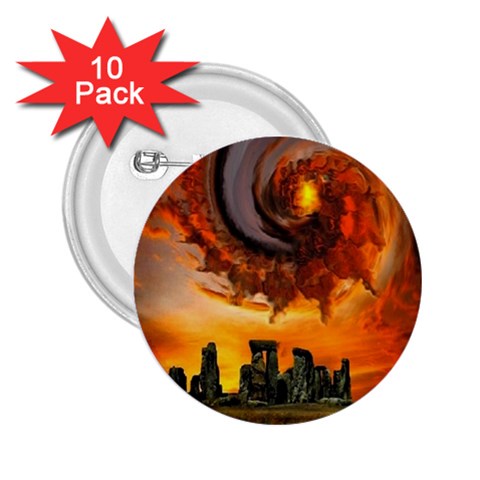  Stonehenge Sunset  2.25  Button (10 pack) from ArtsNow.com Front